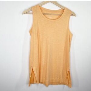 J. Jill Orange 100% Pima Cotton Tunic Tank Top Women's Size M